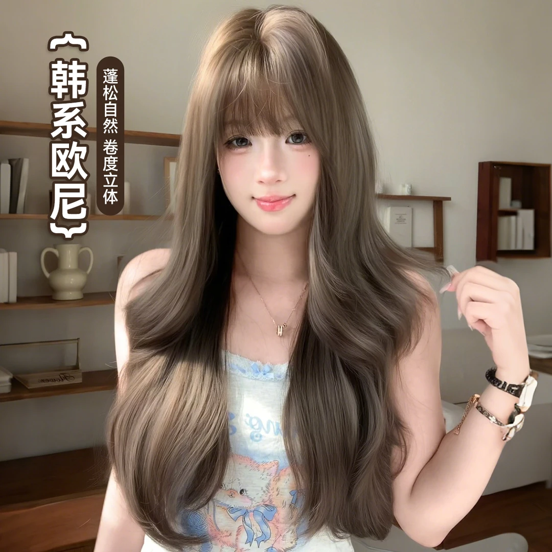 【韩系欧尼】束朵假发女韩式波浪卷气质网红lolita同款假发全头套