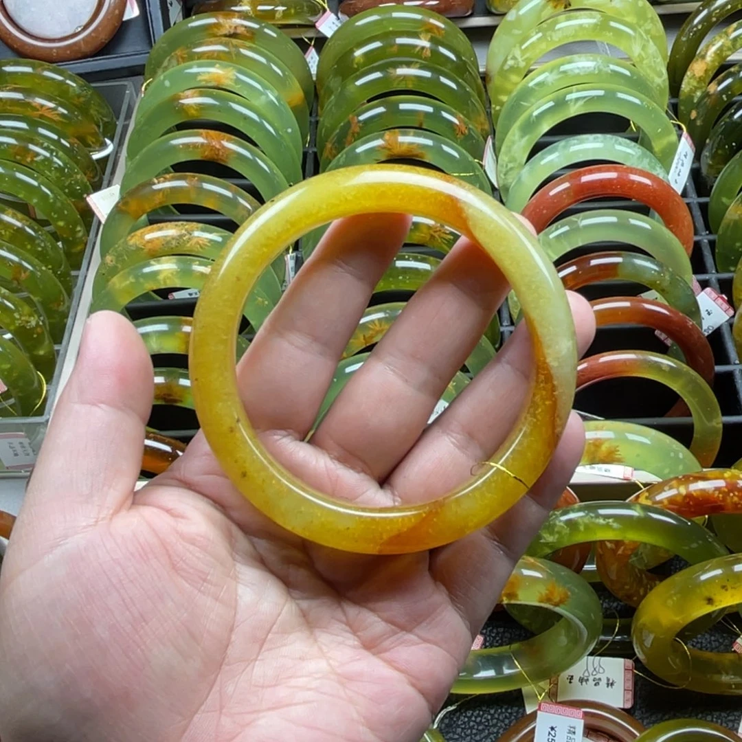 未镶嵌蛇纹石玉手镯63