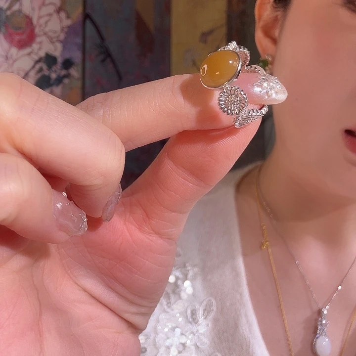 和田玉（糖玉）未镶嵌戒指