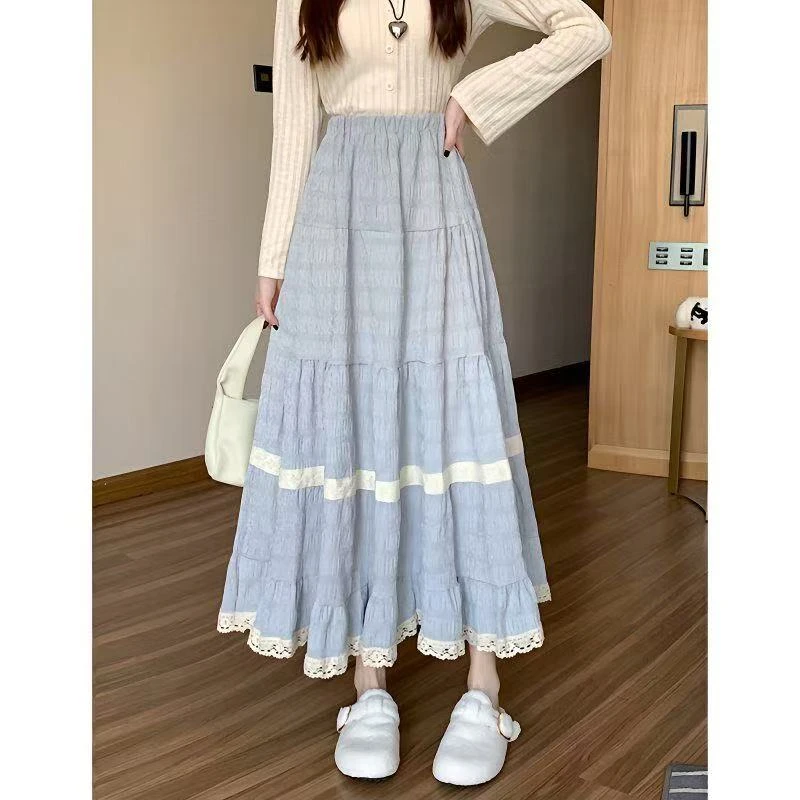 （601 -800）春秋网纱半身裙气质中长款