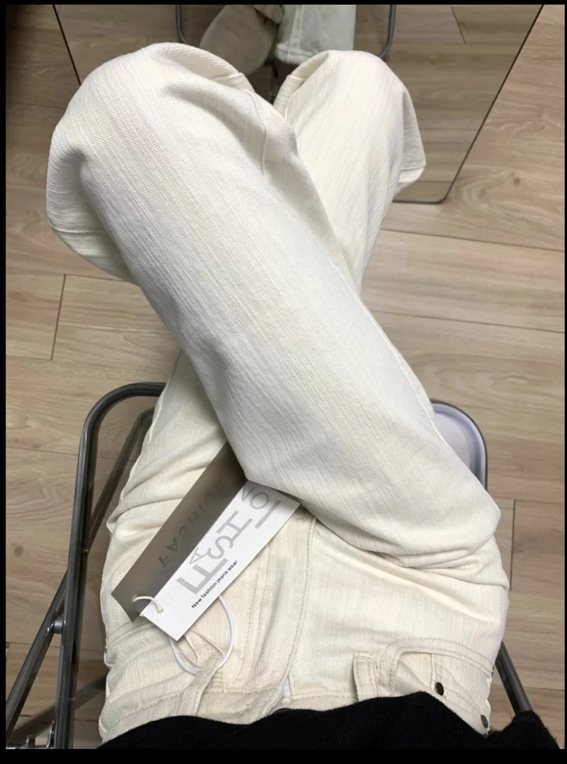 【香巧】牛仔裤宽松高腰显瘦直筒裤