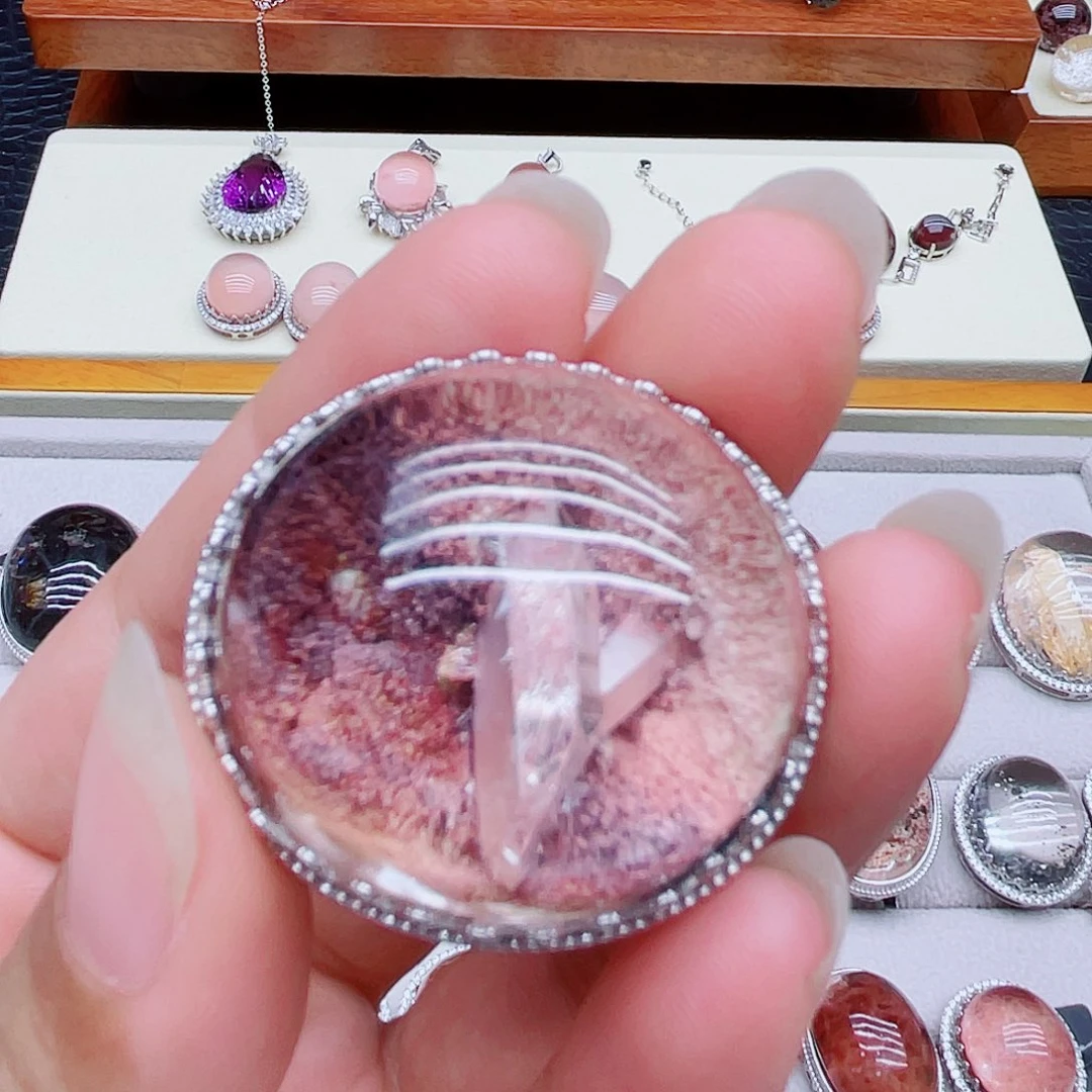 磨合银S925镶嵌水晶瑶**及磨合