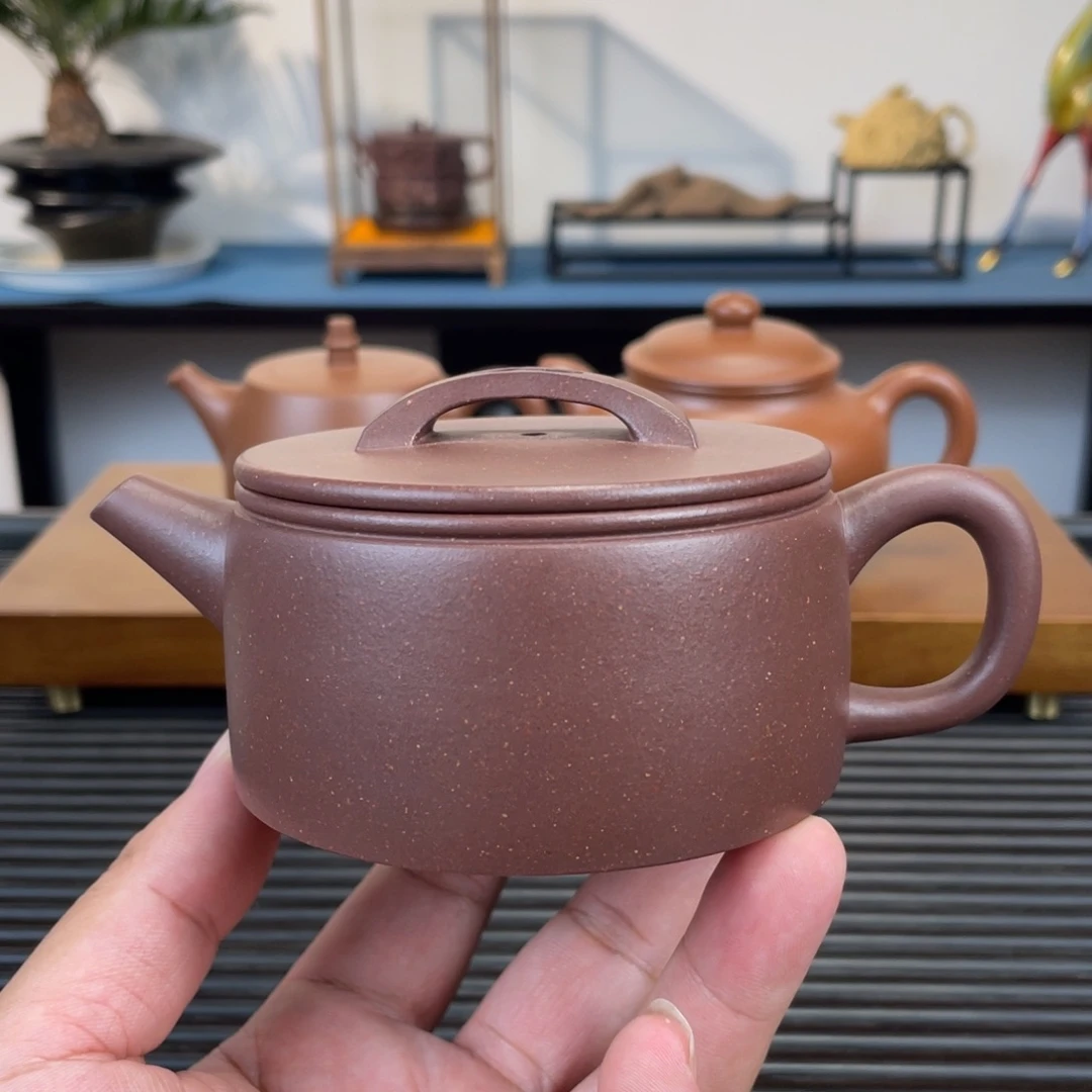 茶壶紫砂底槽青汉瓦220cc