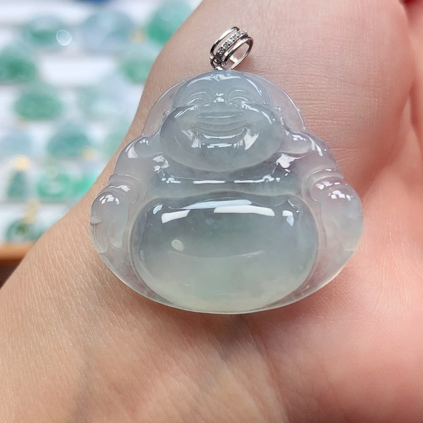 【闪购商品】吊坠(赠链)18K金镶嵌翡翠