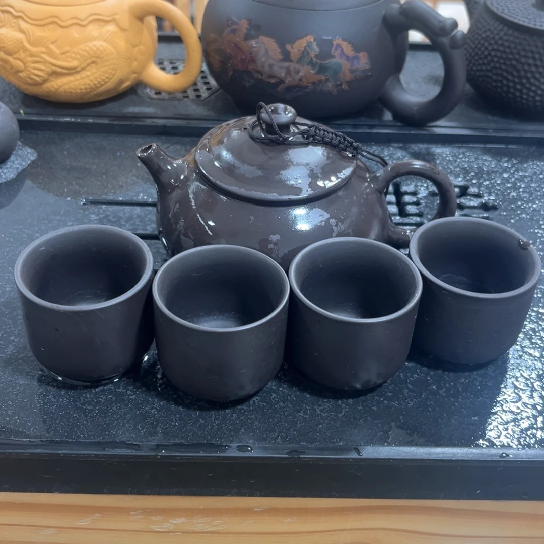 紫砂茶杯一壶4杯123