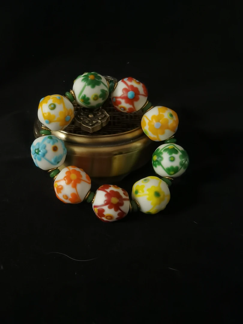 铜合金琉璃手链 8037多宝琉璃手链
