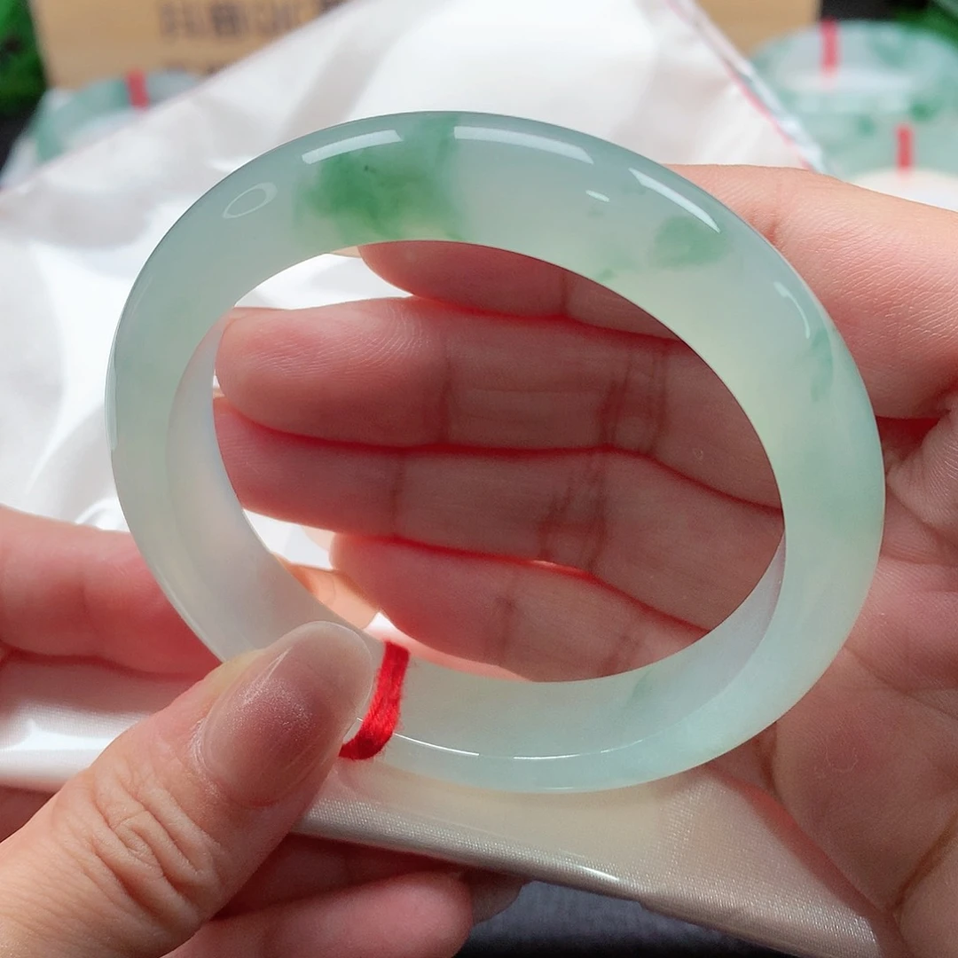 未镶嵌手镯翡翠天然A货翡翠手镯，86号