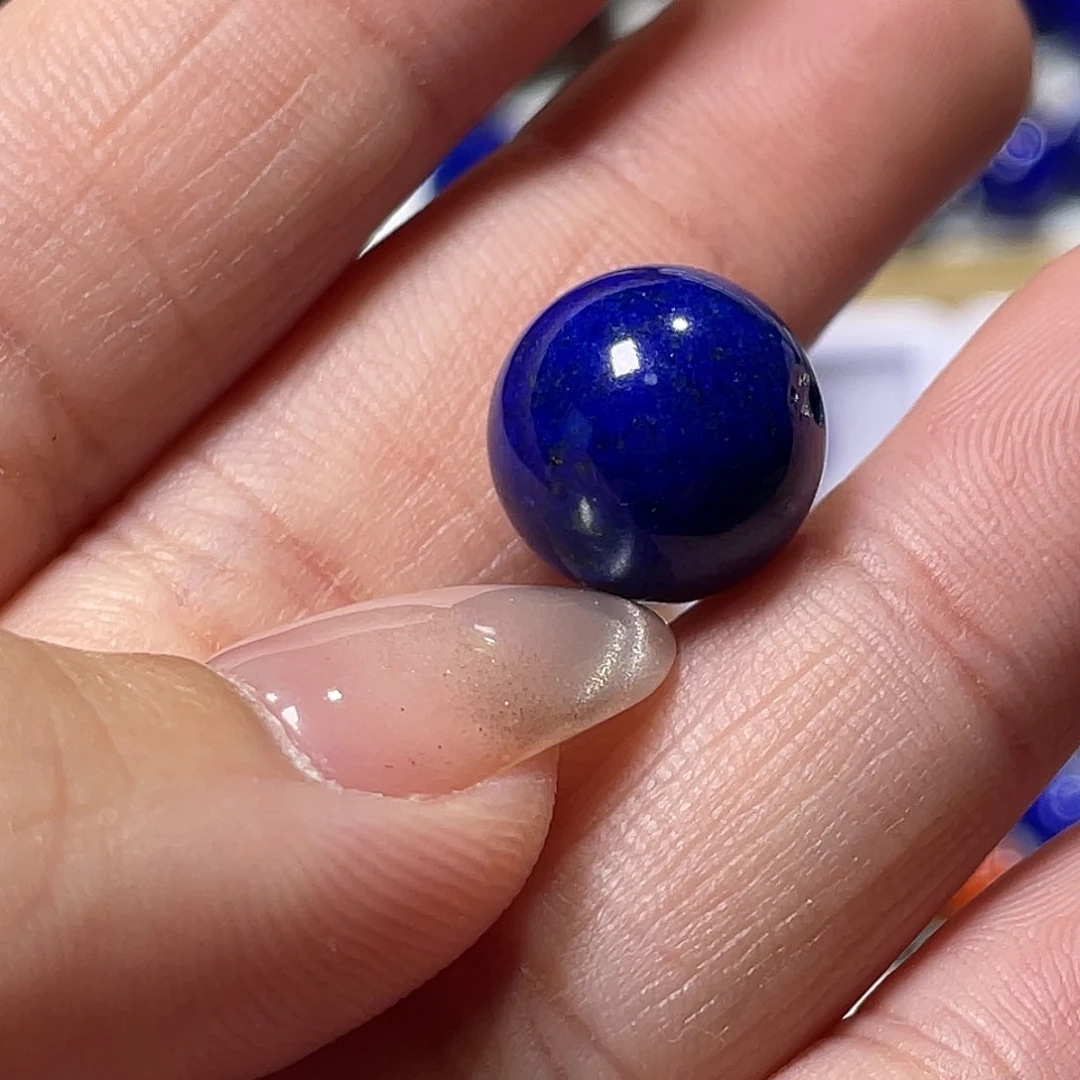 齐***未镶嵌青金石13mm单珠