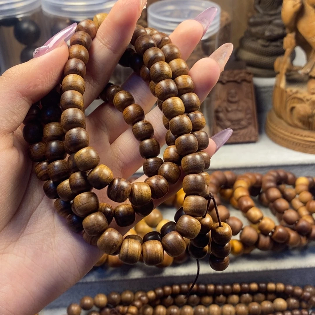 檀香木手串/手链大**青焦糖0809