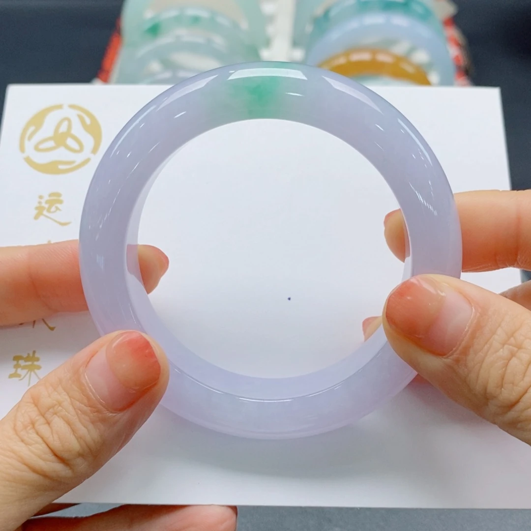 翡翠手镯未镶嵌52.6正圈