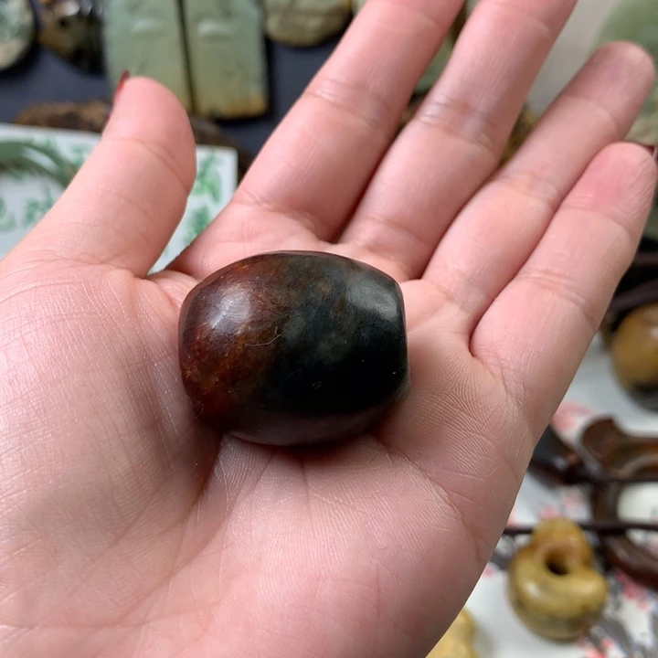 岫岩河磨玉（透闪石质玉）挂件未镶嵌猫****官