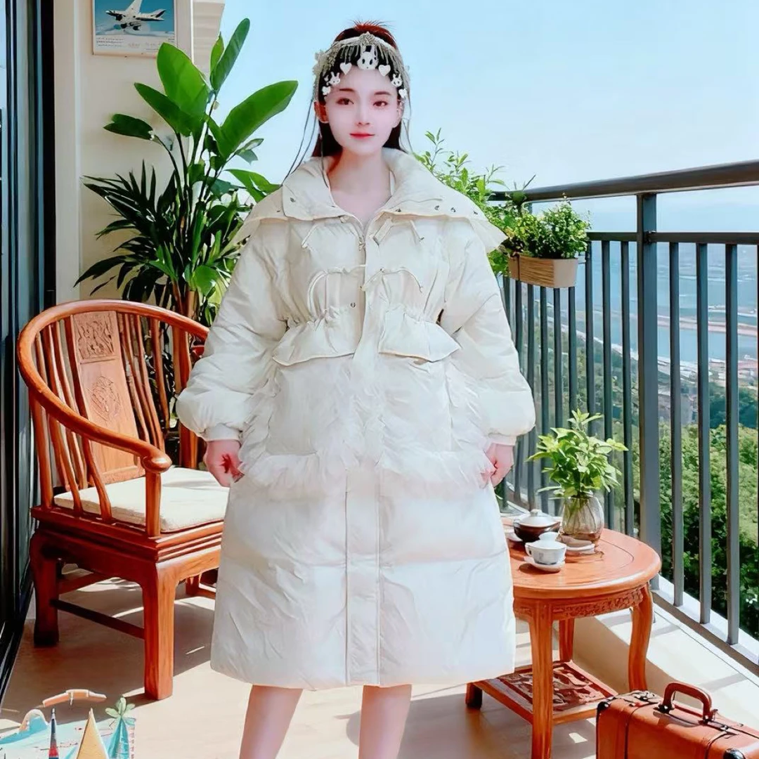 【面条仙仙】3741#冬季新款收腰显瘦保暖雨绒洋气外套