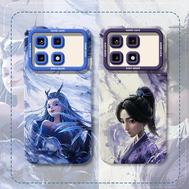 哪吒新款瞳影手机壳适用苹果16pro华为小米oppo红米k70至尊版vivo