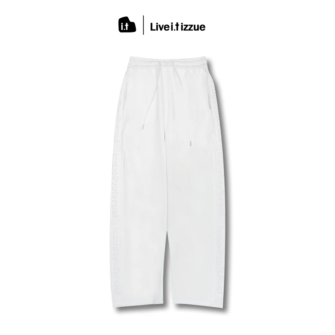 i.tizzue【高端线】高级感弯刀长裤宽松百搭潮牌夏秋季高级钢压卫裤