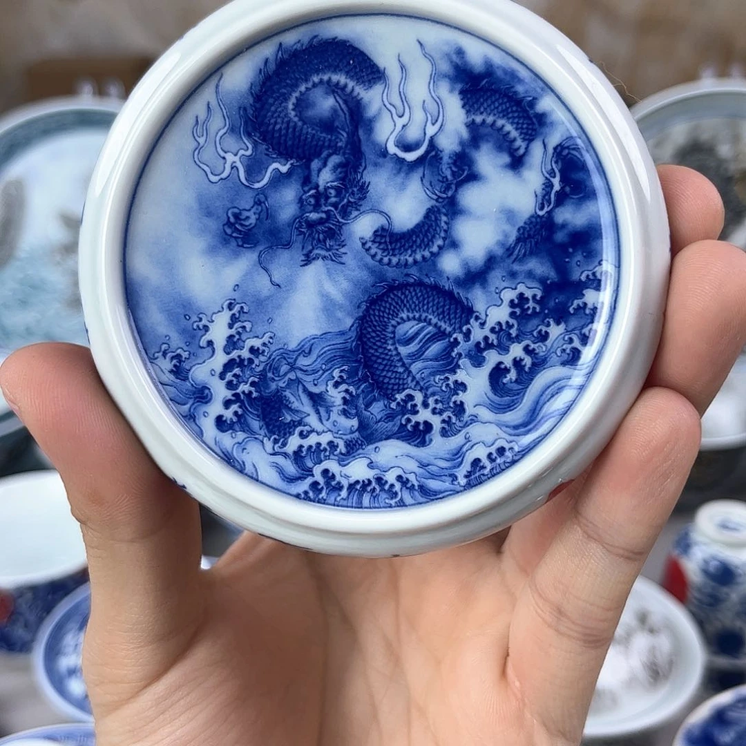 夜*景德镇陶瓷艺术品