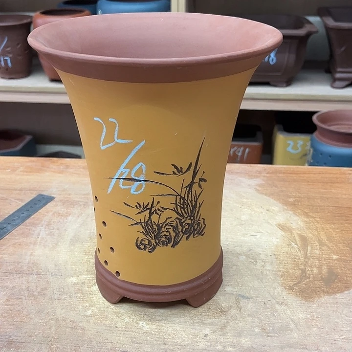 紫砂花盆透气花盆