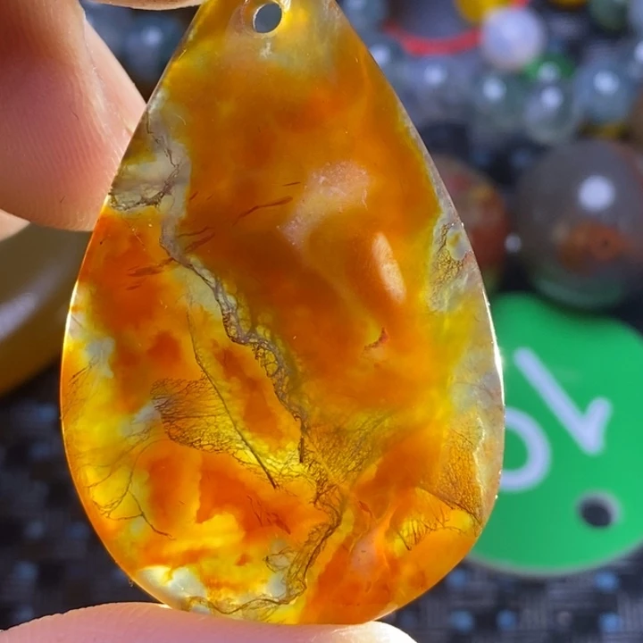 玛瑙/玉髓颈饰未镶嵌风**舟