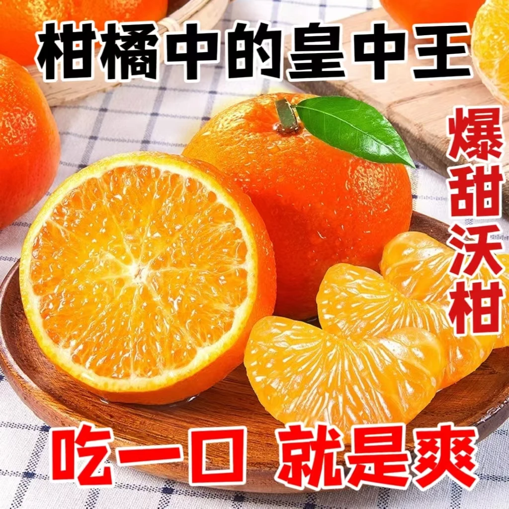 井橙四川沃柑橘子水果新鲜现货多汁细嫩爆汁饱满果冻橙粑粑柑橘子