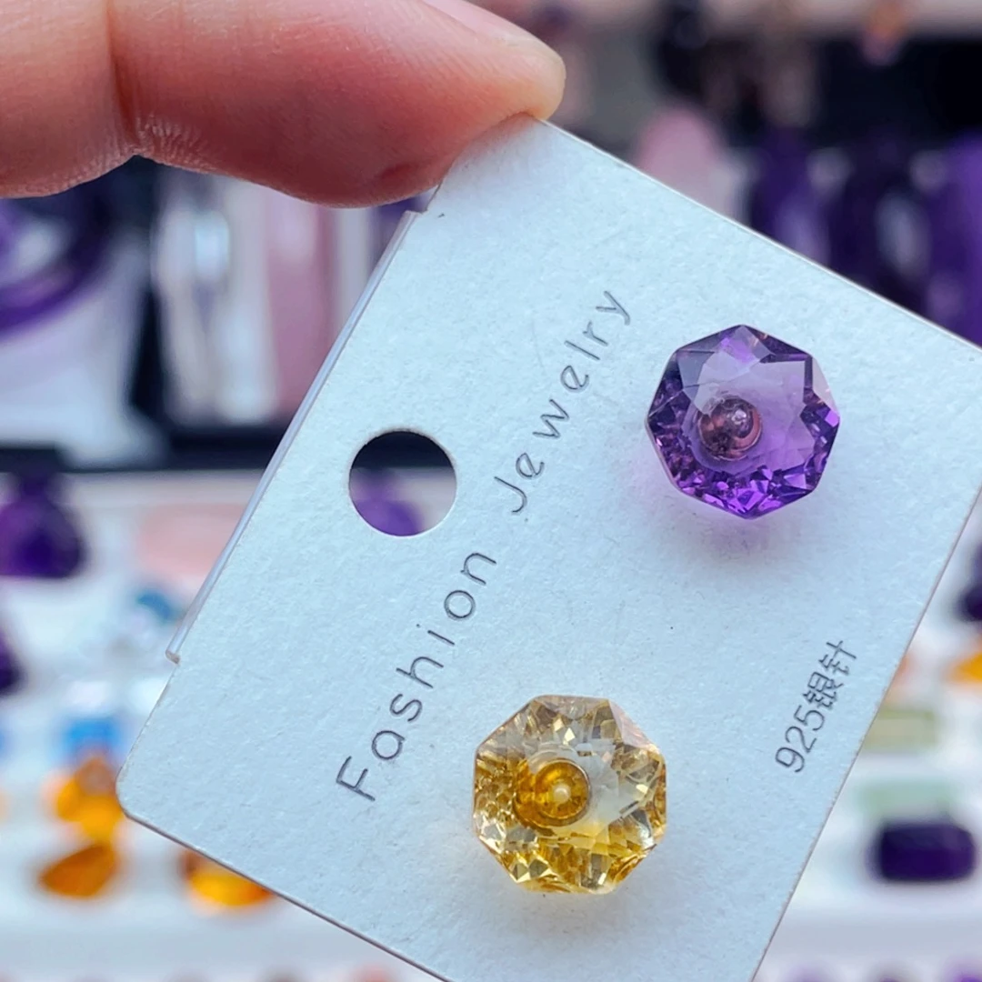 紫晶戒指银S925镶嵌天然保真