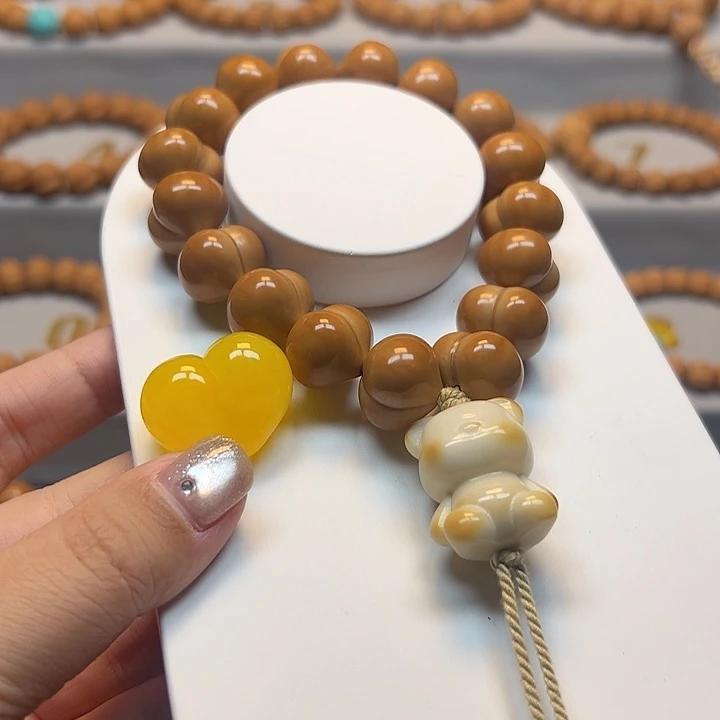 兜***）猴头核桃手串17精品屁桃福利