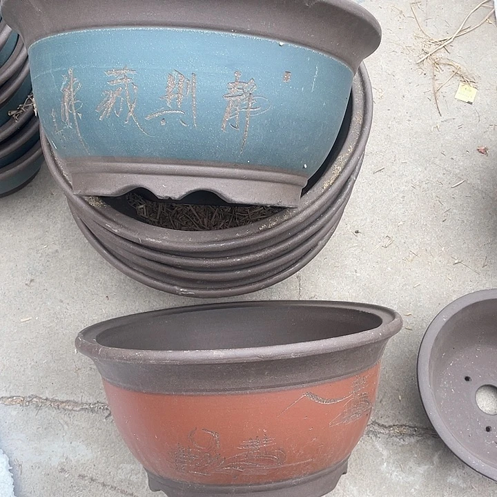 紫砂花盆   100-2。   41.20