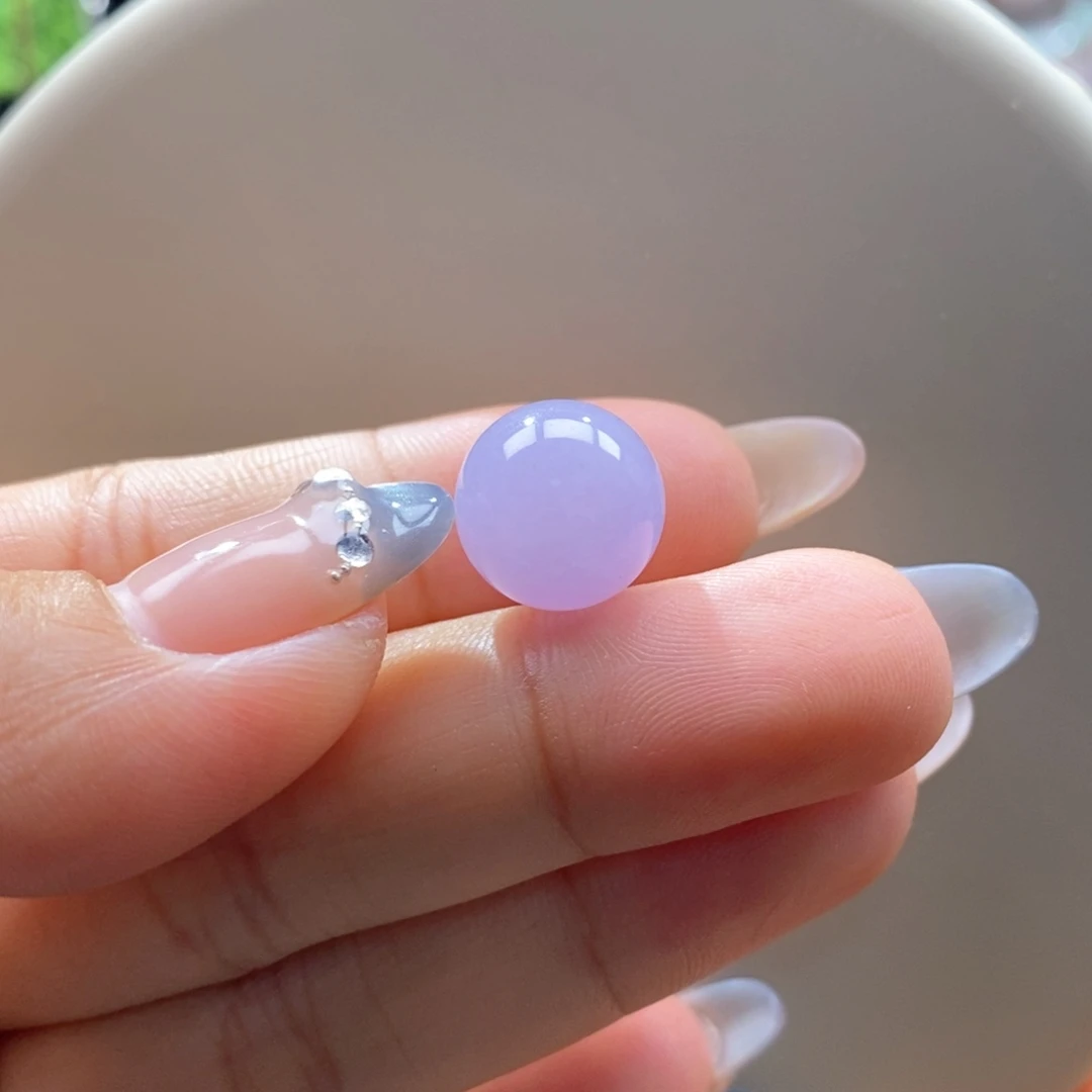 翡翠未镶嵌吊坠(不含链)翡翠红紫珠卡12.7