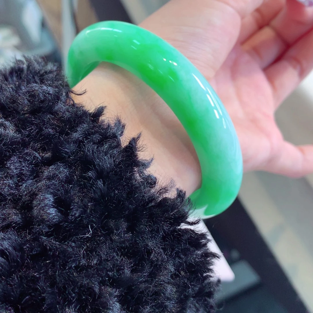 翡翠手镯未镶嵌正圈33（28号）强推