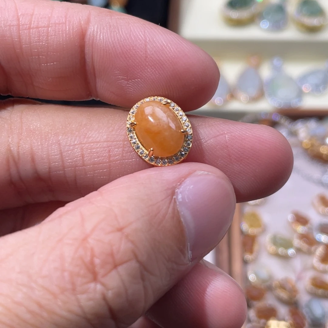 翡翠银S925镶嵌颈饰