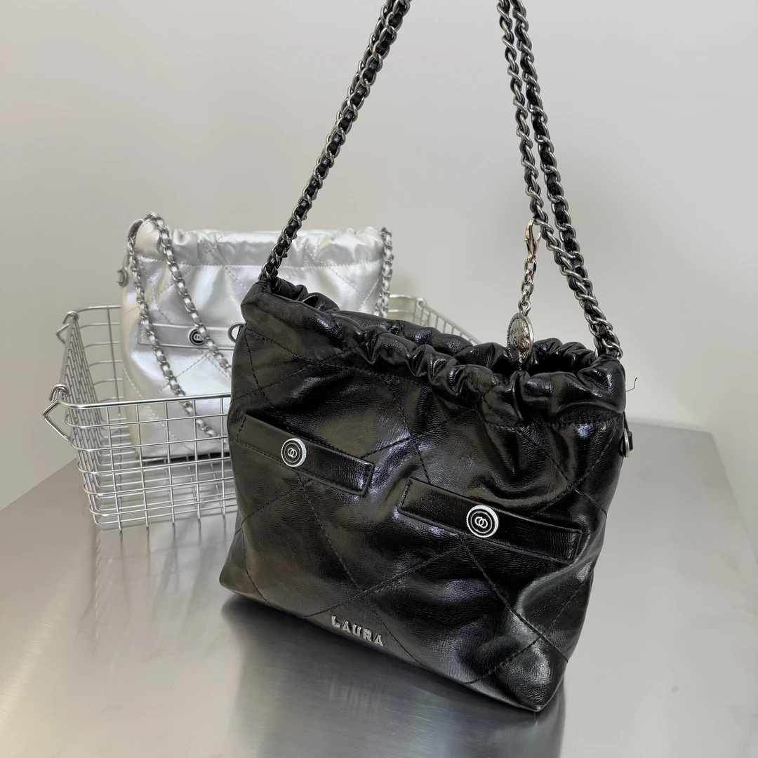 音符流浪包女士单肩斜挎链条包时尚百搭