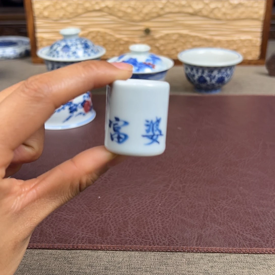 摆件景德镇扳手富婆盖置