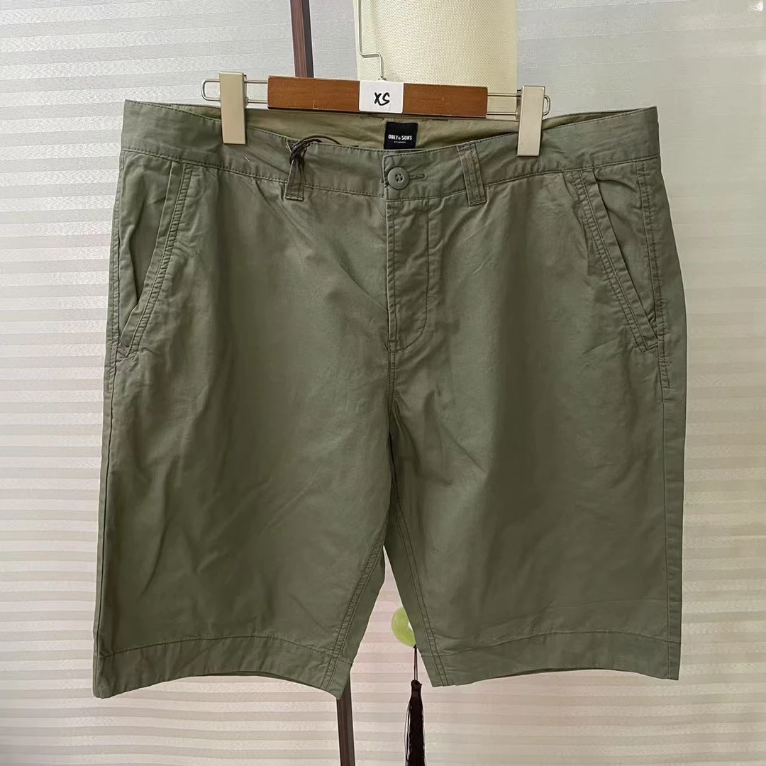 夏季男士短裤休闲百搭时尚直筒纯色宽松短裤4990（深咖）