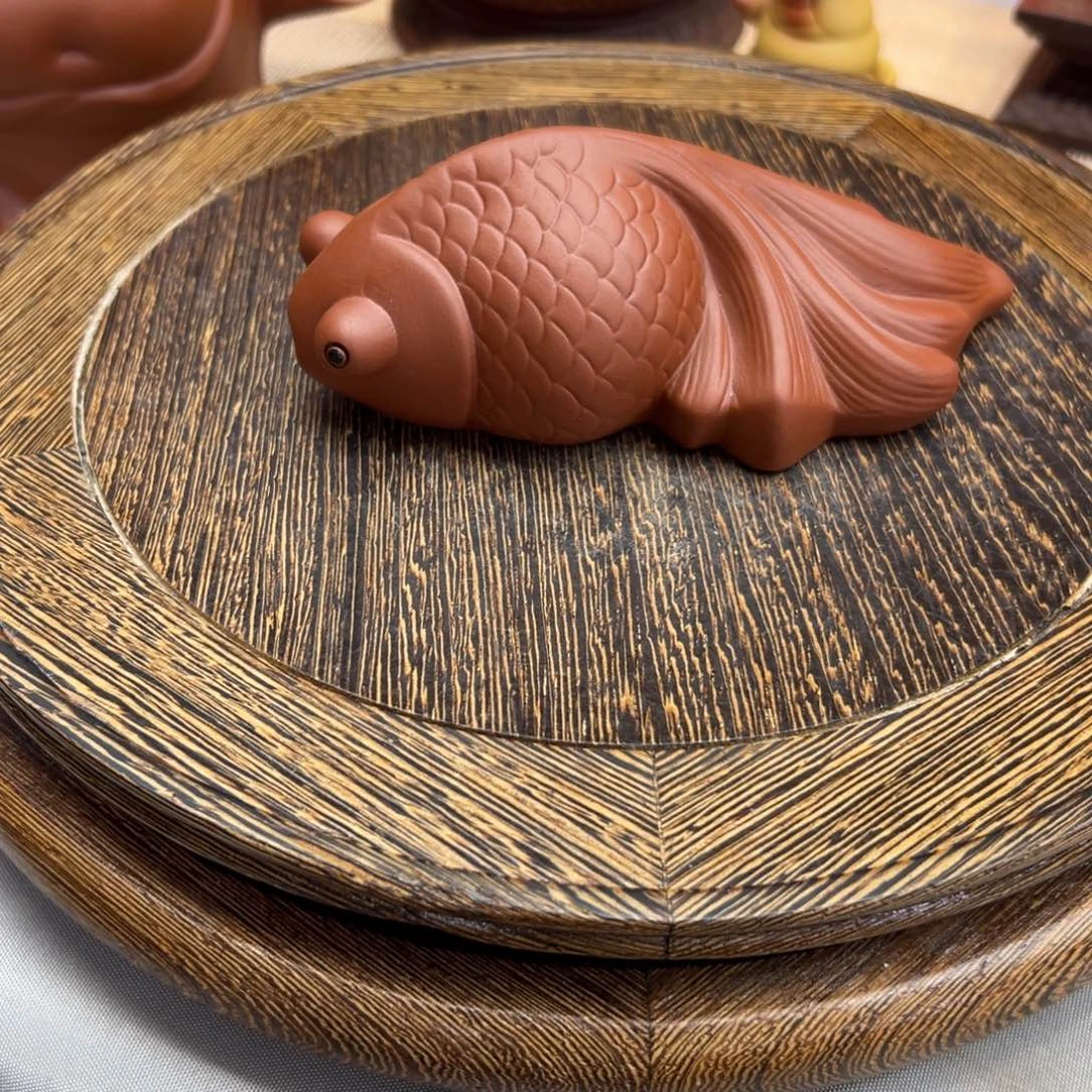 有机玻璃紫砂金鱼