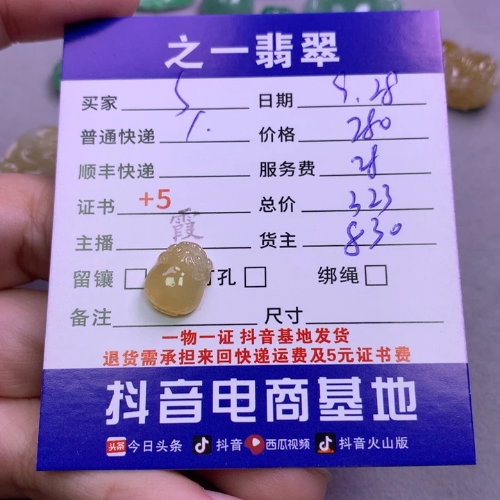 颈饰未镶嵌翡翠S****宝
