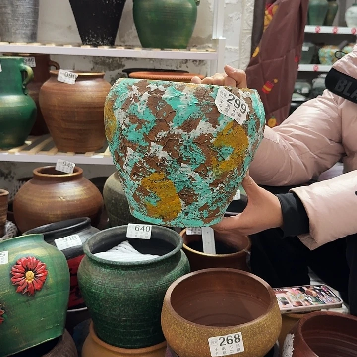 23彩绘高度20口径19