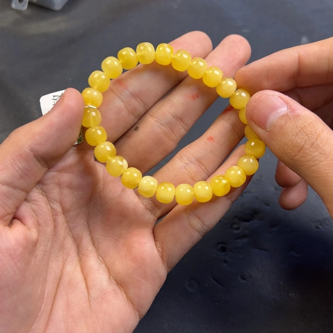 蜜蜡颈饰未镶嵌多样性高端蜜蜡老黄蜡卡8货头