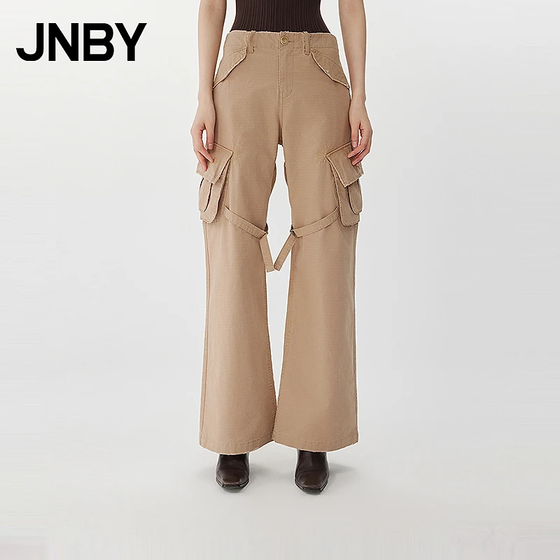 【商场同款新品】JNBY/江南布衣25春休闲裤宽松工装裤5P3E11180