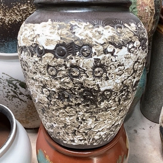 紫砂花盆口20告负30黑酒坛