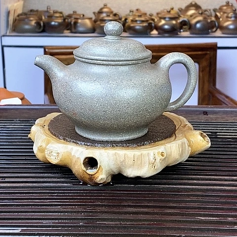 紫砂茶壶宜兴五彩段泥320cc