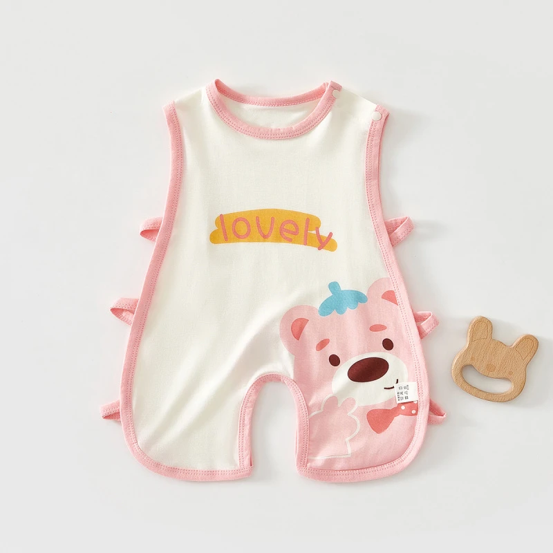 婴儿琵琶衣薄款夏季新生儿连体衣服男女宝宝纯棉宝宝背心夏季薄款