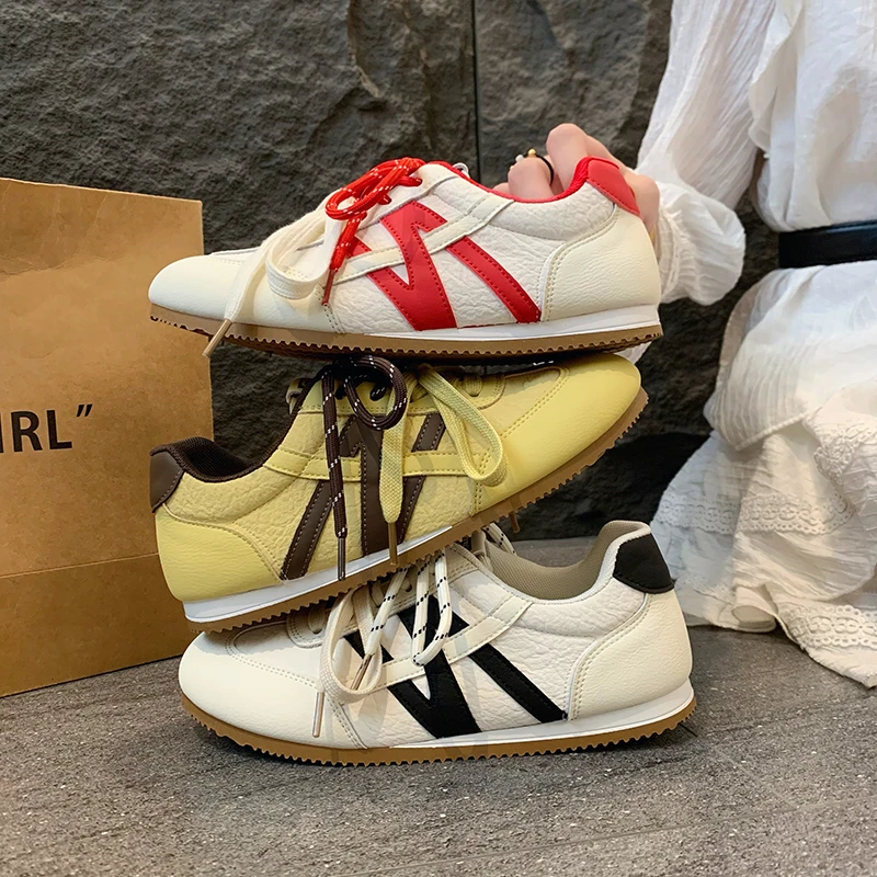 德训薄款平底新款夏季鞋子女款休闲小众潮鞋女鞋时尚休闲德训女鞋