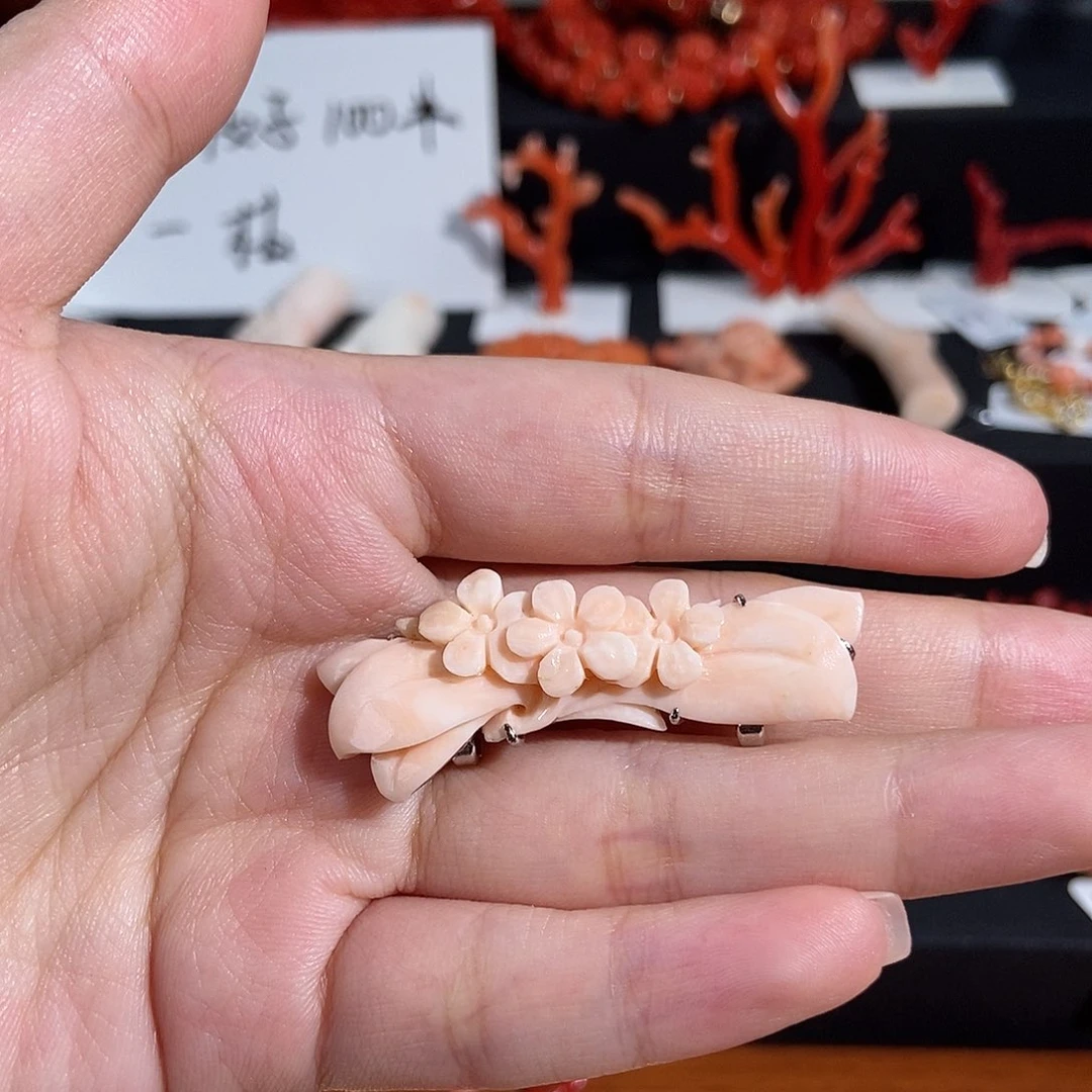 非金属Hrm 耳饰胸针戒指雕刻件原枝吊坠