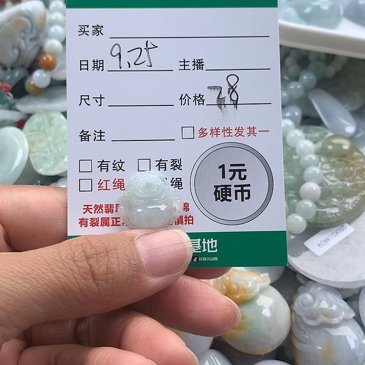 翡翠未镶嵌吊坠(不含链)