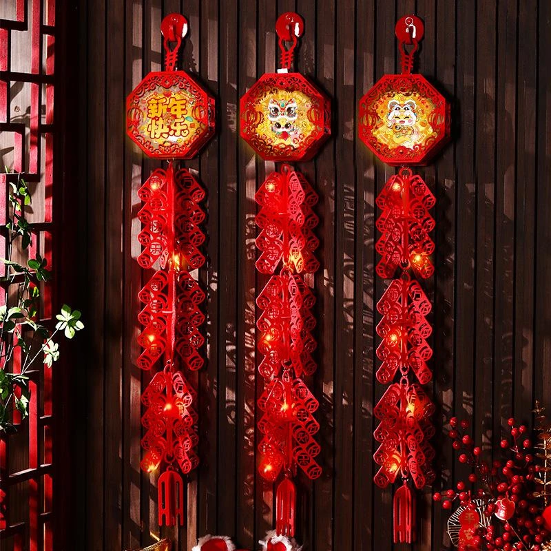 2026马年鞭炮挂件过年福字装饰新年室内挂饰氛围布置春节用品批发