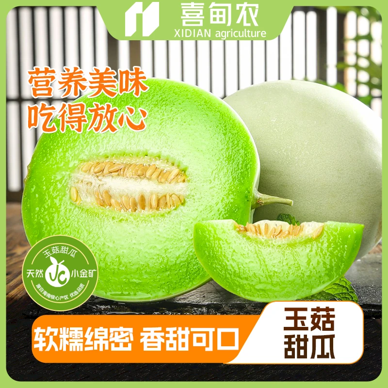 【喜甸农】海南冰淇淋玉菇甜瓜甄选鲜果礼盒装新鲜应季当季水果包邮