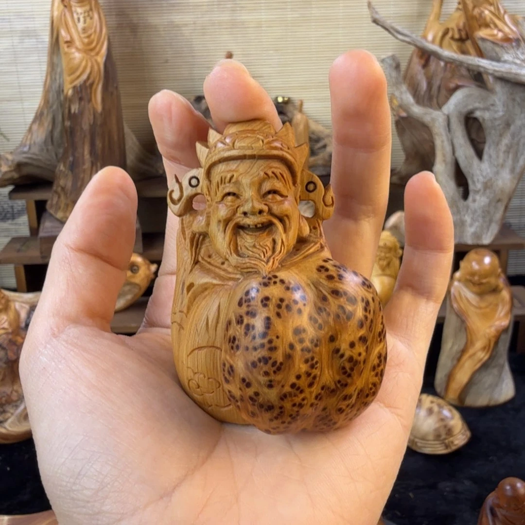 受***狼柏木（崖柏）手把件