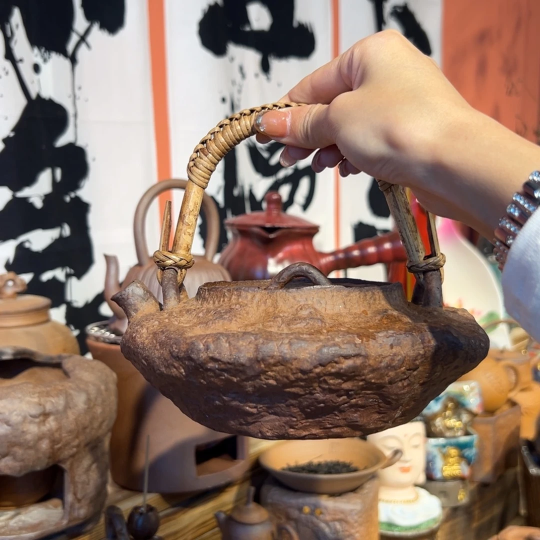 裸烧老岩泥粗陶茶具茶器