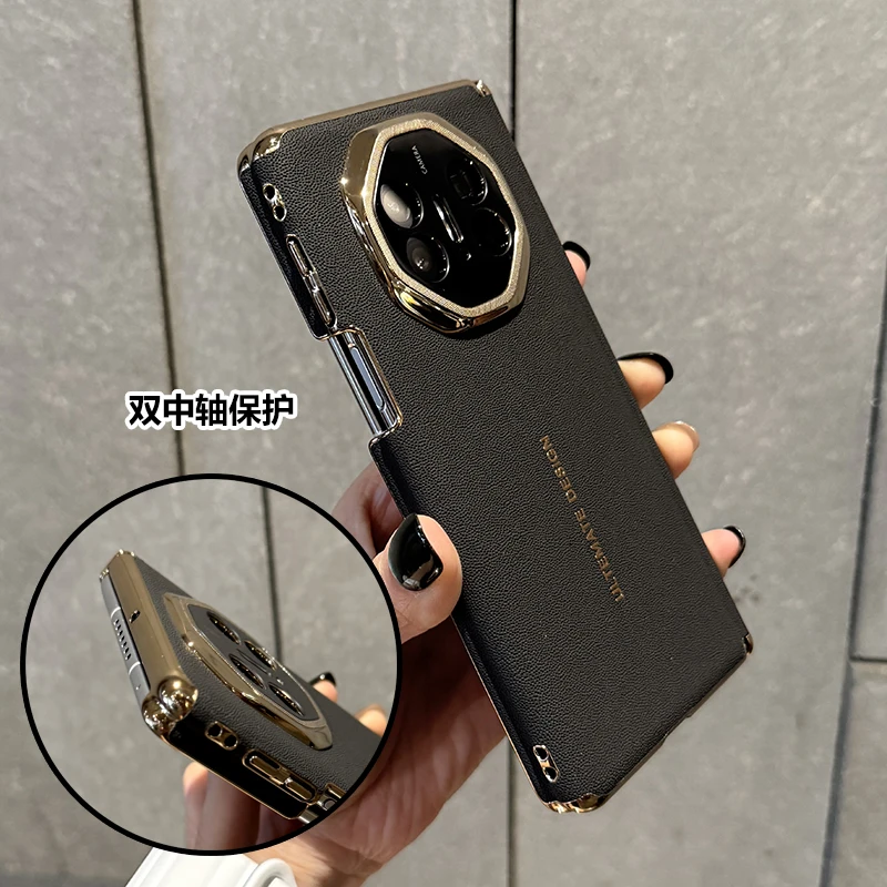 【升级双中轴全包保护】适用于华为MateX5双轴手机壳matex3高端商务