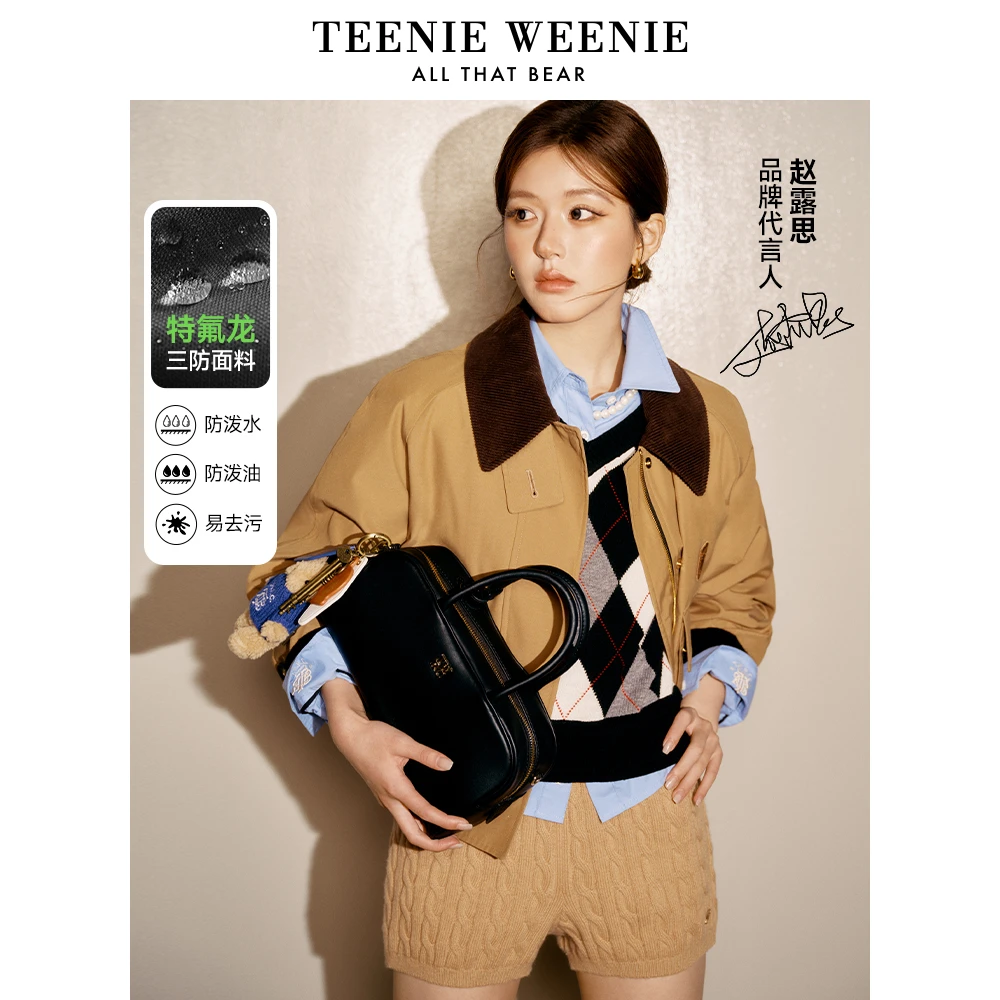 【达人专属】TeenieWeenie小熊24三防短款轻薄棉服女TTJP244901W