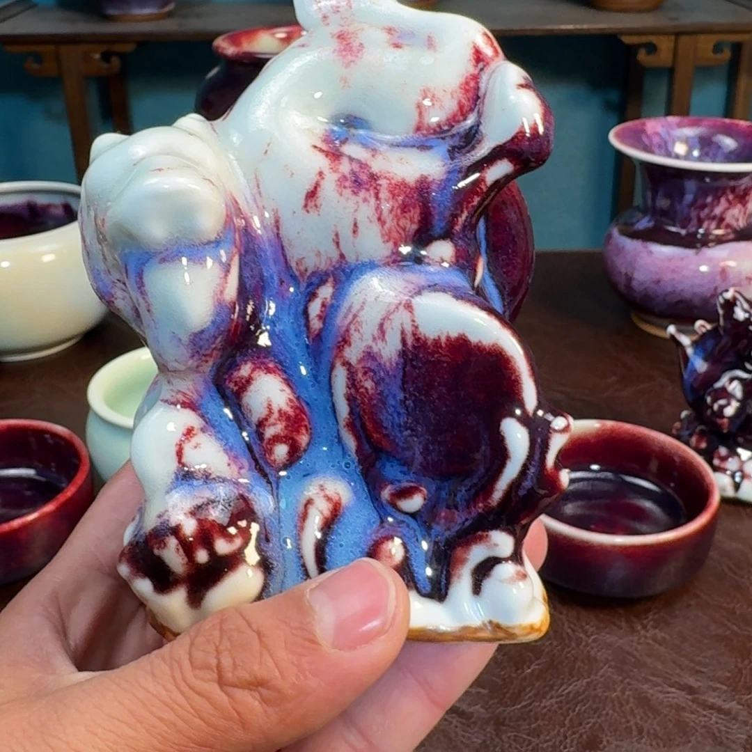 計****陶杯子入窑一色出窑万彩