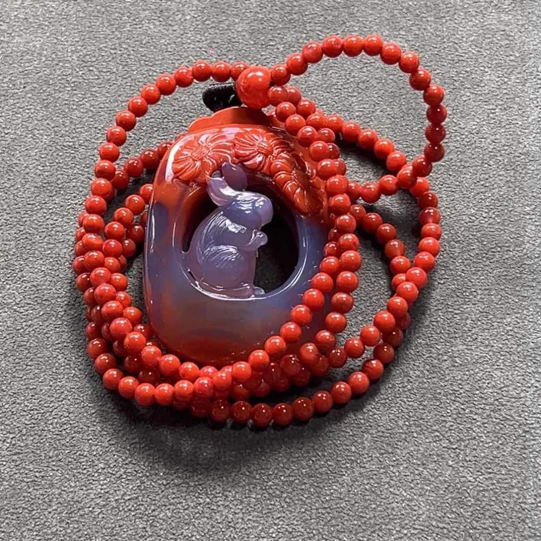 南红玛瑙雕刻件未镶嵌?*